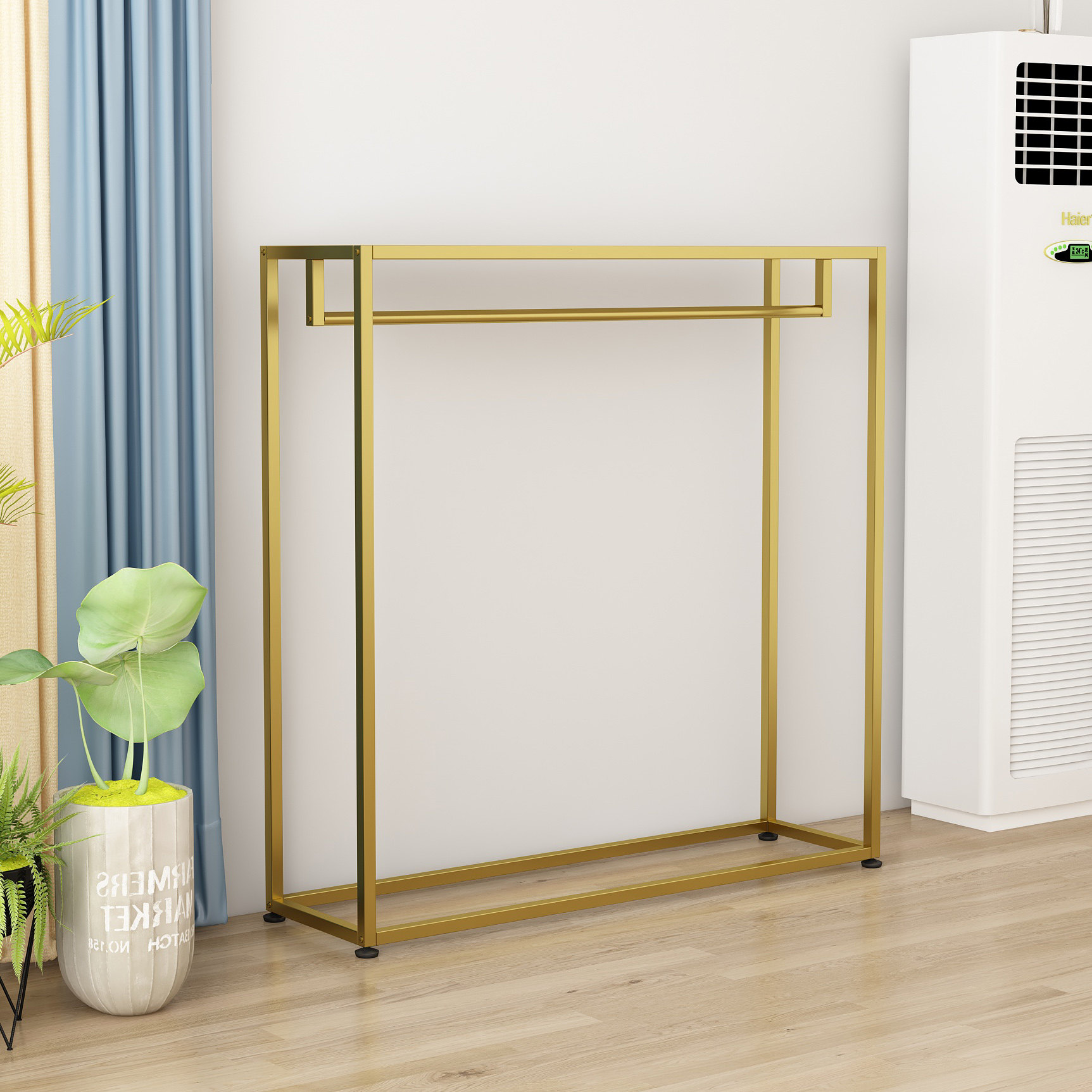 Home Textiles Exhibition - Expositor elevador de cortinas, estante colgante