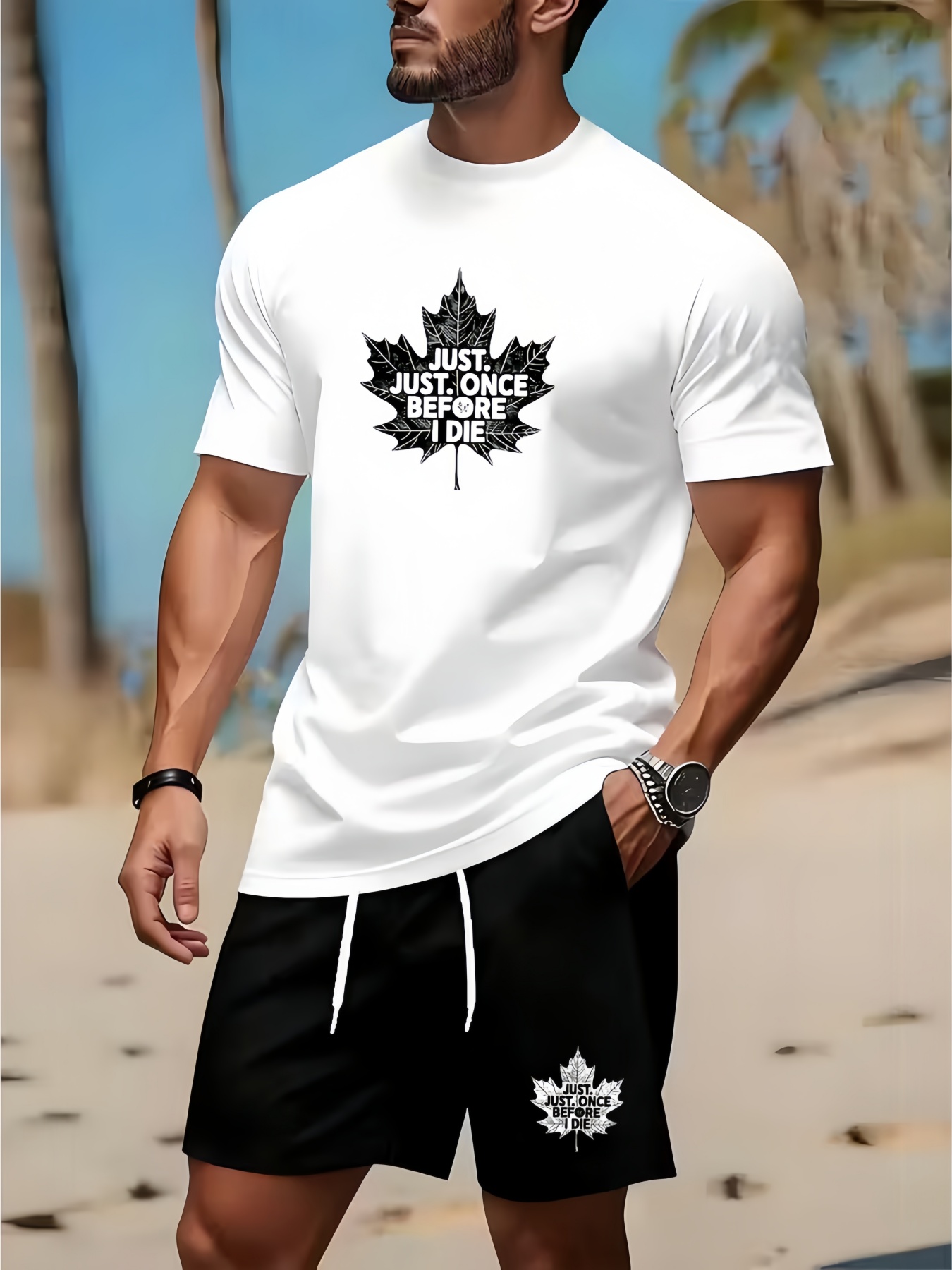 P & C Home Textiles Usa - Conjunto de camiseta y pantalones cortos