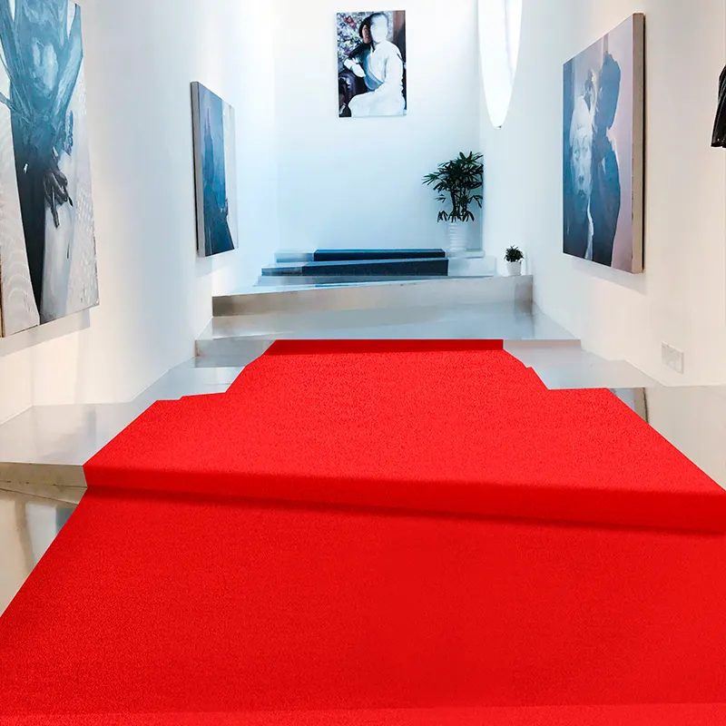 Home Textiles Exhibition - Alfombra Roja para Bodas, Material Grueso,