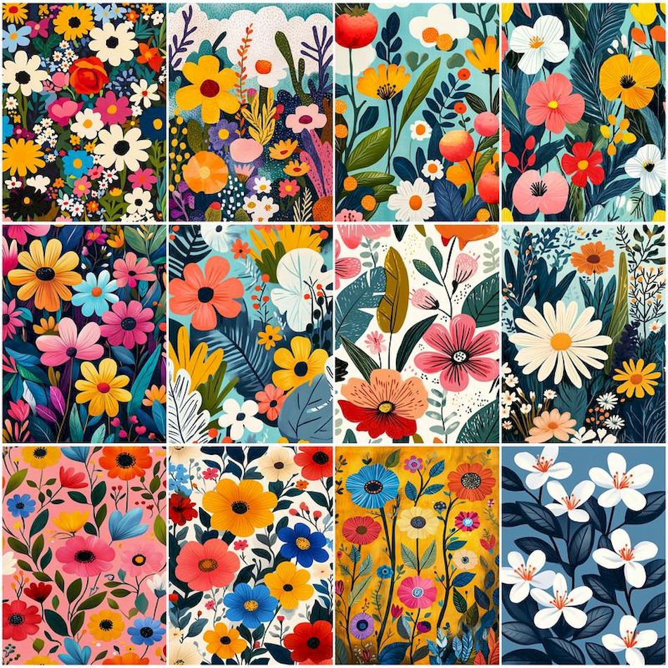 Home Textiles Store - RUOPOTY-pintura Simple por números, flor de