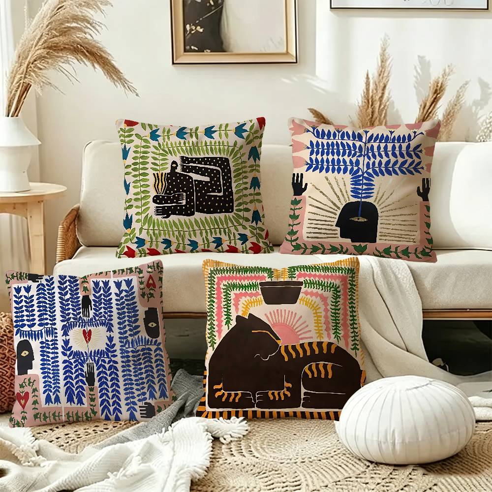 Home Textiles Egypt - Funda de cojín con diseño de