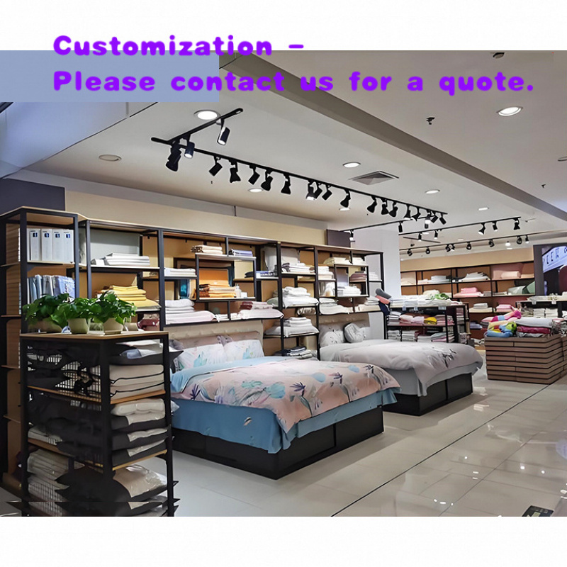 Home Textiles Exhibition - Estantería de Acero Personalizable para Tienda