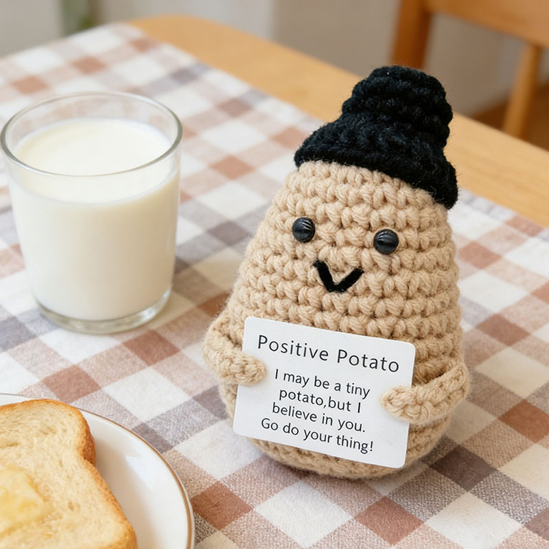 Home And Textiles Today - Muñeco de patata de ganchillo adorable