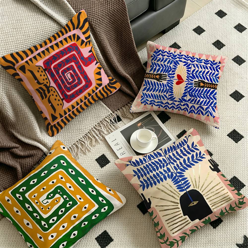 Funda de cojín con estampado d - Home Textiles Egypt reseña y precio