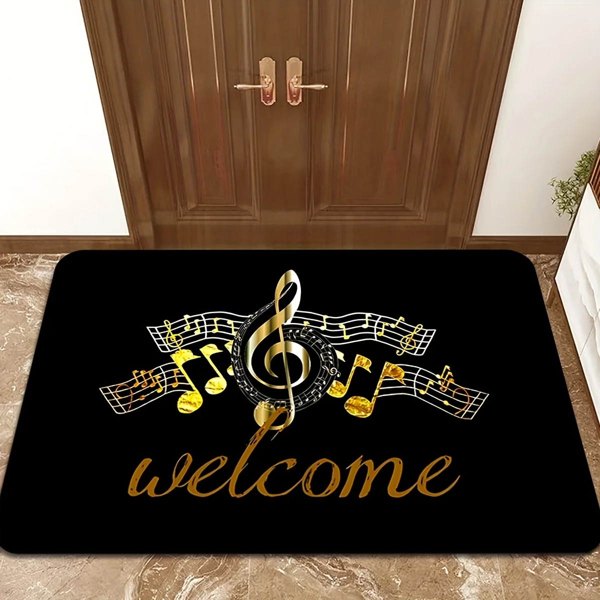 Alfombra de Lujo con Notas Mus - Home Textiles Notes reseña y precio