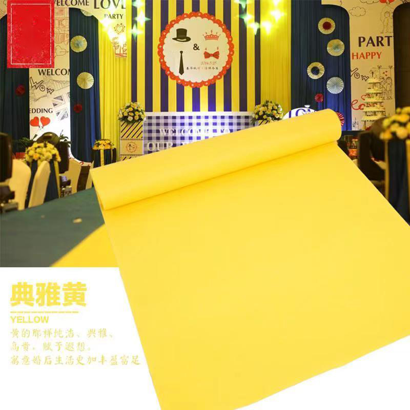Alfombra desechable amarilla p - Home Textiles Exhibition reseña y precio