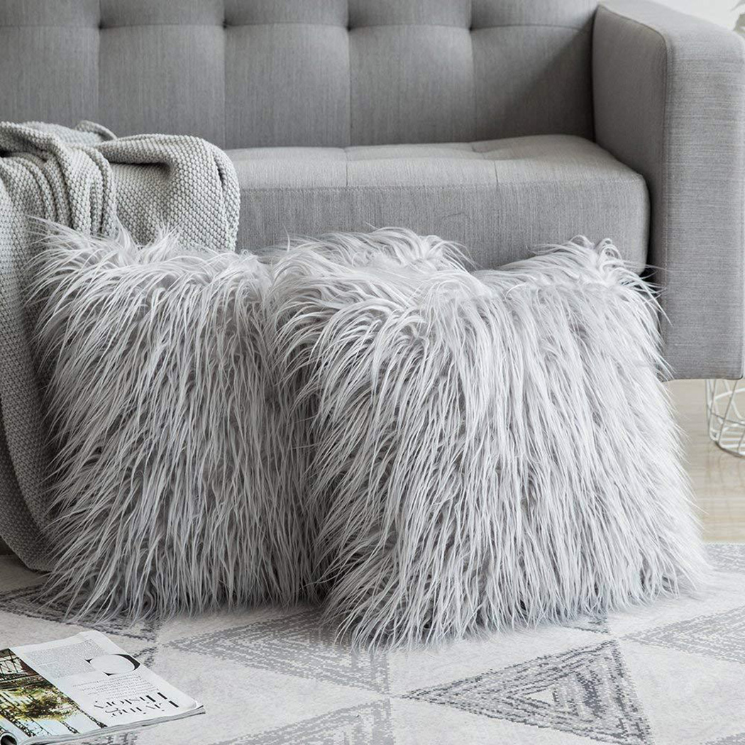 Funda de almohada de felpa par - Luxury Home Textiles Usa reseña y precio