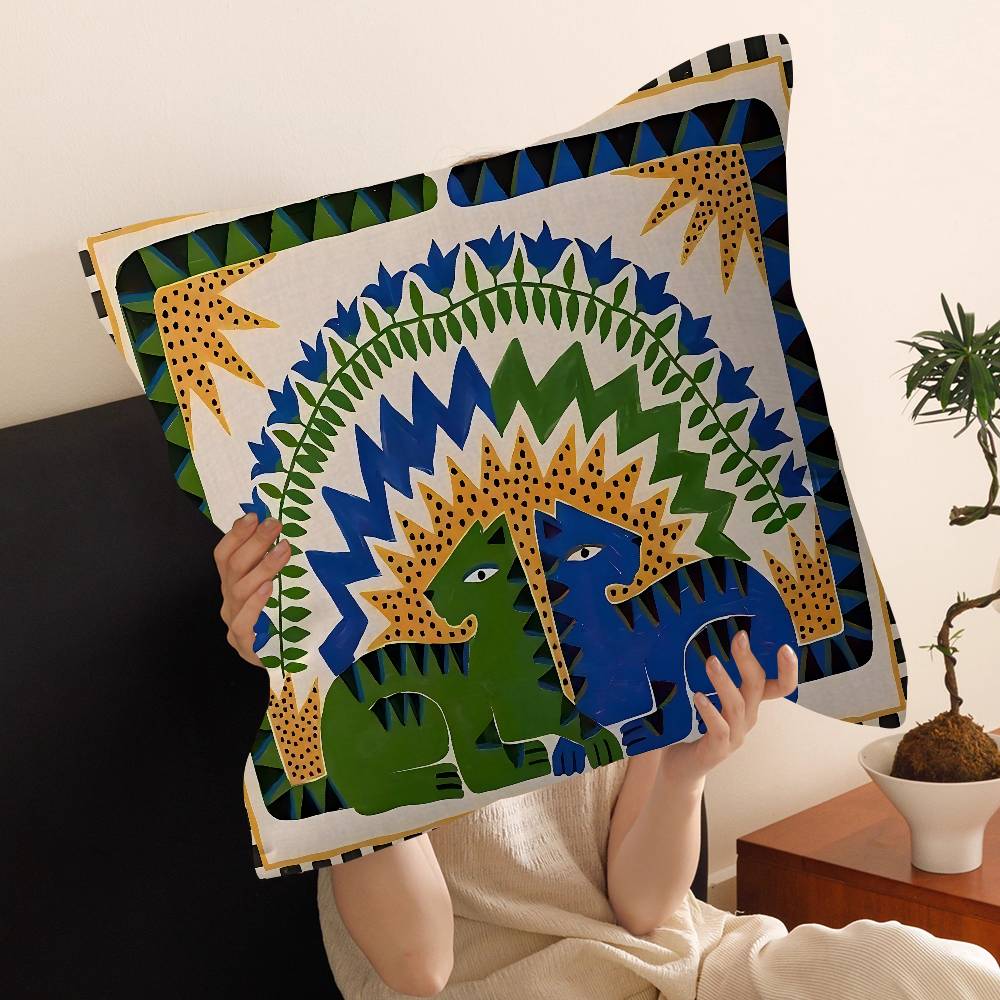 Funda de cojín con diseño de t - Home Textiles Egypt reseña y precio