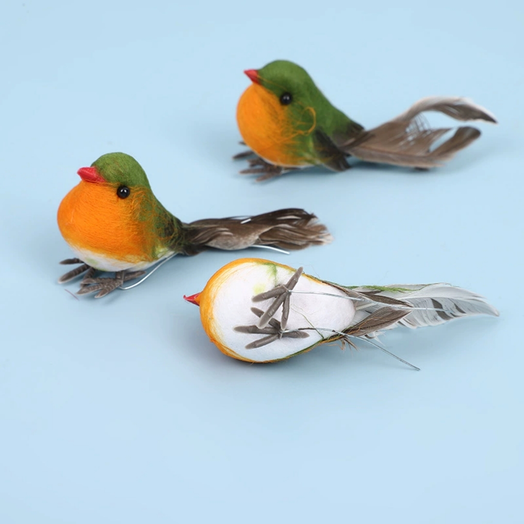 Adorno de pájaro Robin de plum - Home And Textiles Today reseña y precio