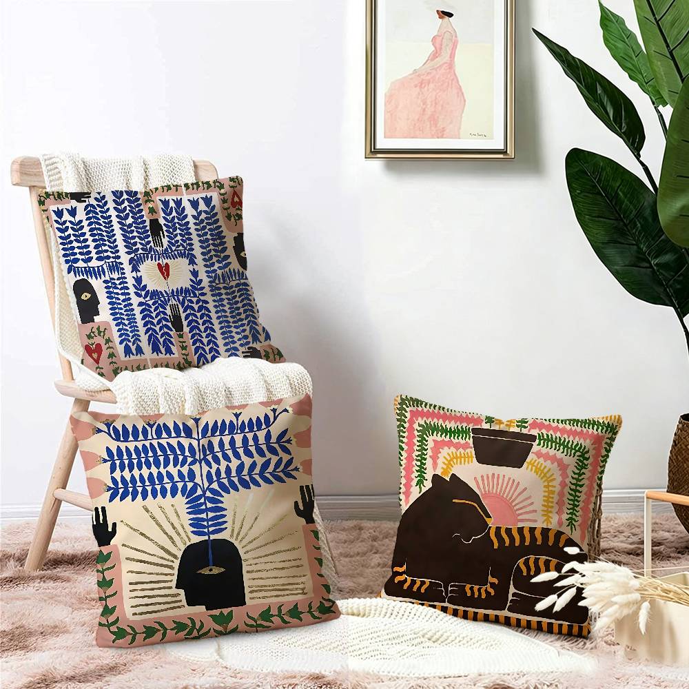 Funda de cojín con diseño de t - Home Textiles Egypt reseña y precio