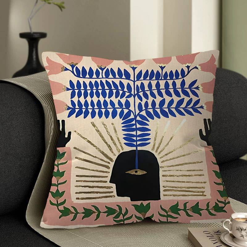 Funda de cojín con diseño de t - Home Textiles Egypt reseña y precio