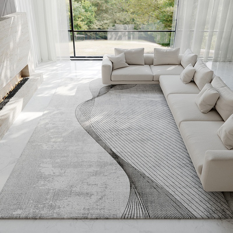 Alfombra abstracta gris claro, - Luxury Home Textiles Usa reseña y precio