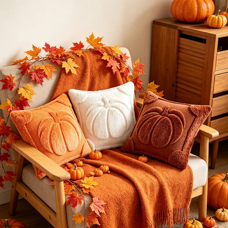 Funda de almohada de calabaza  - Home Textiles Manufacturer reseña y precio