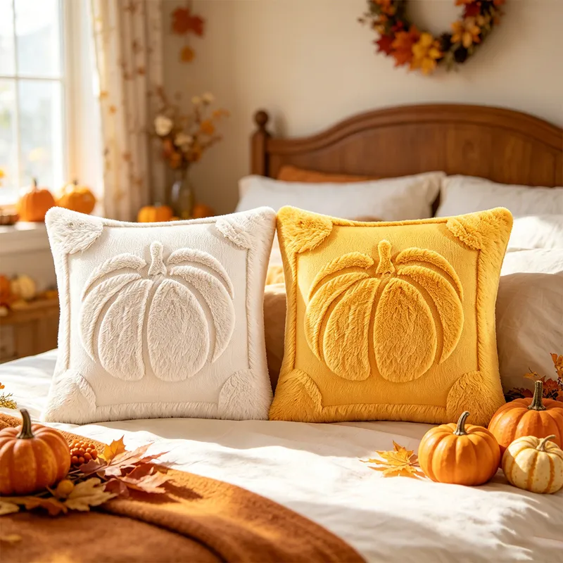 Funda de almohada de calabaza  - Home Textiles Manufacturer reseña y precio