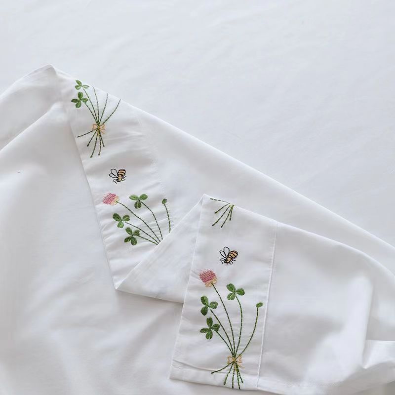 Sábana de cama blanca pura, sá - Luxury Home Textiles Usa reseña y precio