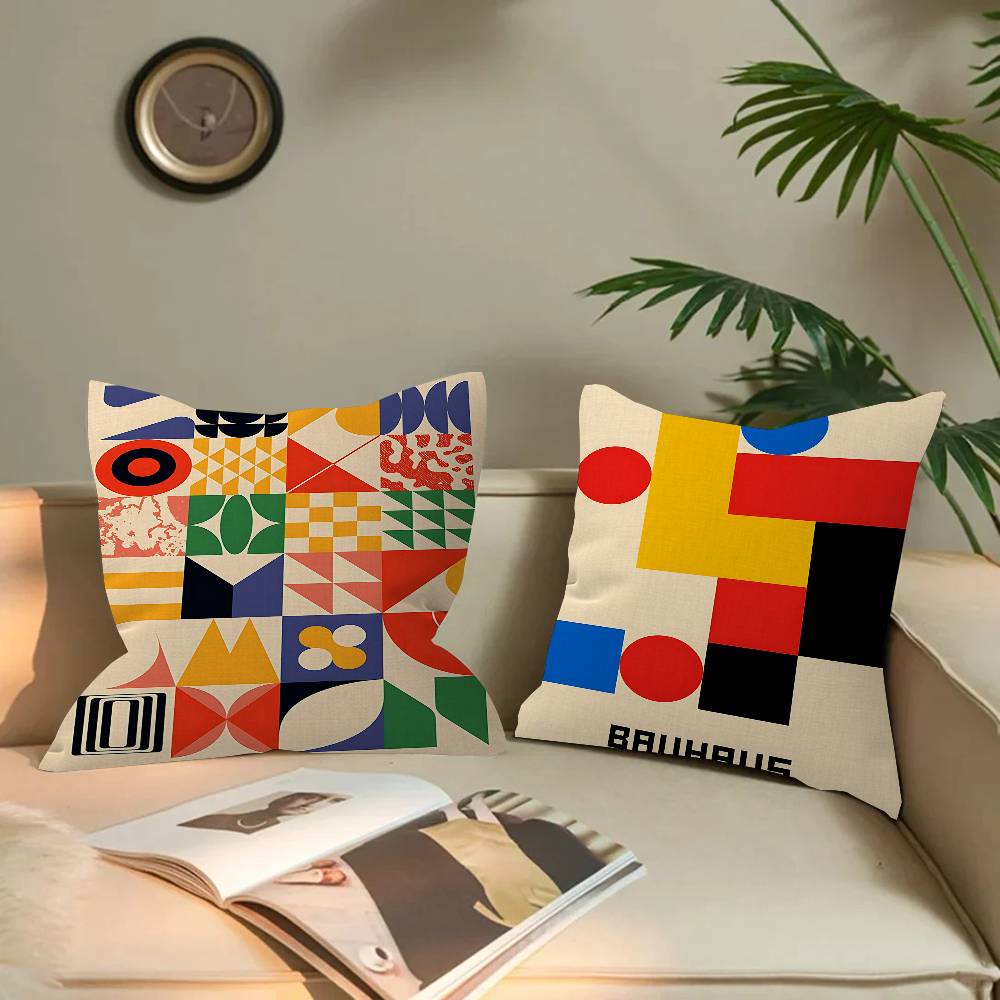Funda de cojín abstracta con d - Home Textiles Exhibition reseña y precio