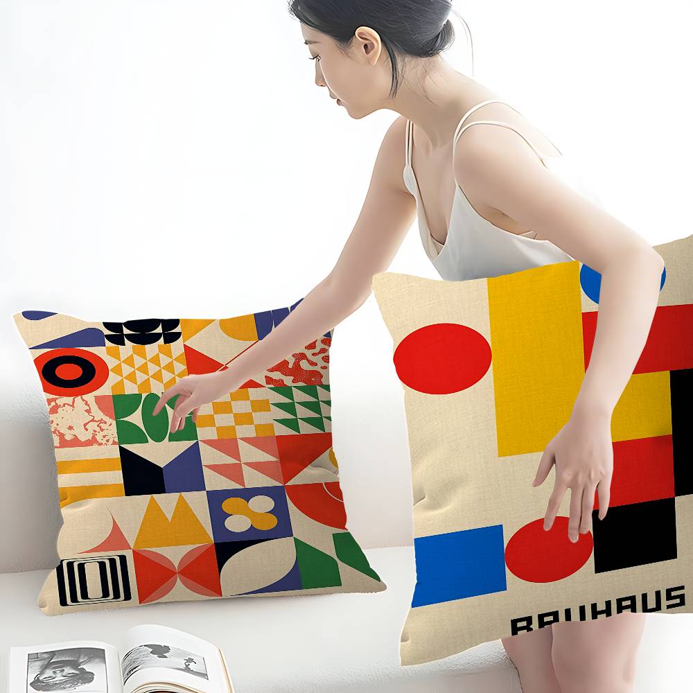 Funda de cojín abstracta con d - Home Textiles Exhibition reseña y precio