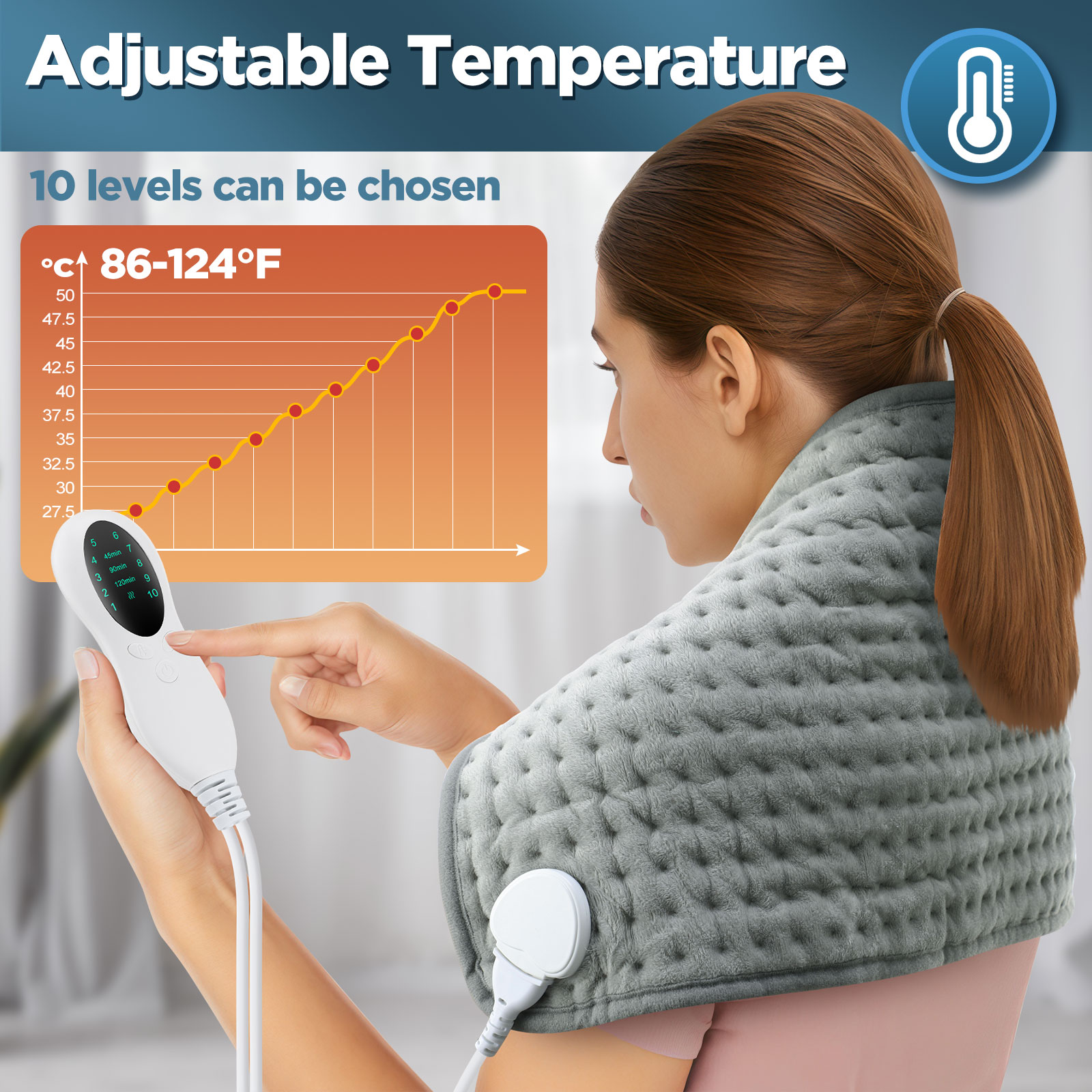 Almohadilla calefactora eléctr - Electric Blanket Heated reseña y precio
