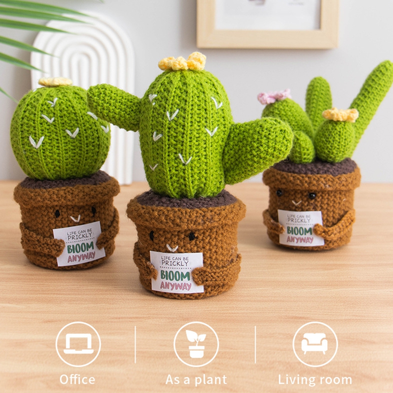 Cactus y Girasol de Ganchillo  - Home And Textiles Today reseña y precio