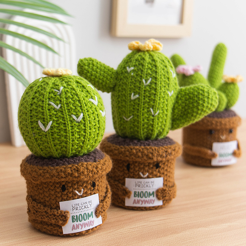 Cactus y Girasol de Ganchillo  - Home And Textiles Today reseña y precio